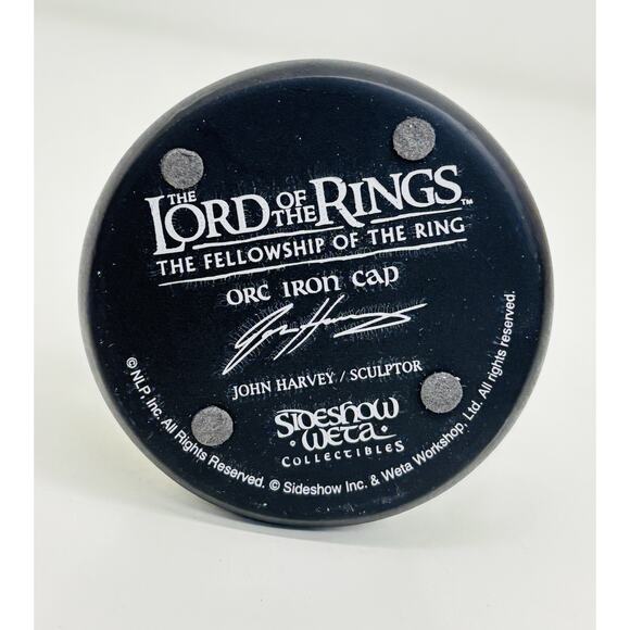 Sideshow Weta Orc Iron Cap 1:4 Helm Lord of the Rings Fellowship of Ring No Box - Picture 8 of 9